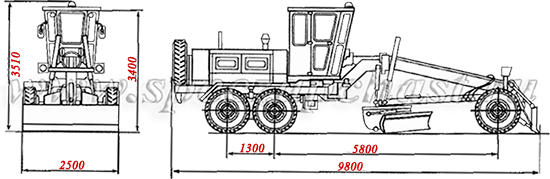Автогрейдер ДЗ-180А, Брянского производства, технические характеристики